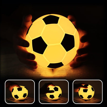 Vivolux | Kreative Fußball Silikon LED Nachtlicht USB Lade Tischlampe