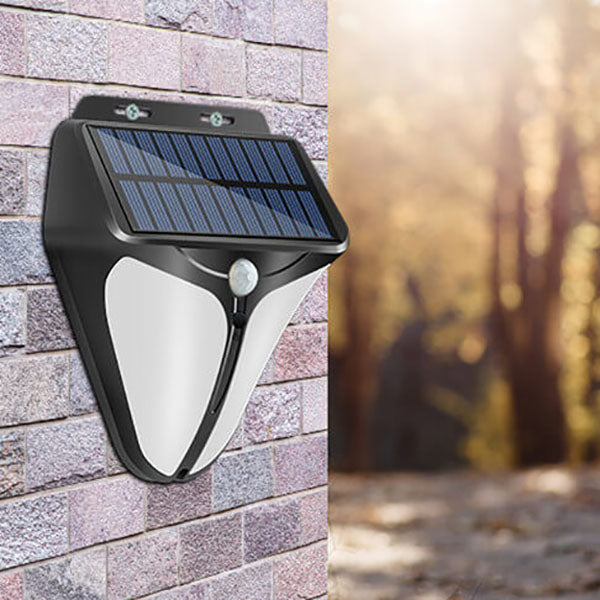 Vivolux | Solar Intelligente Dreieck Außen wasserdichte Körper Sensor Patio LED Wandleuchte