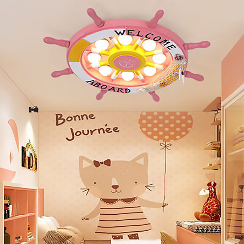 Vivolux | NautiGlow Kinderzimmer LED Deckenlampe | Segelboot-Design | Cartoon-Stil | Stimmungsvolle Beleuchtung
