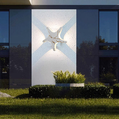 Vivolux | Zeitgenössische Einfachheit Aluminium Seestern Design LED wasserdichte Wandlaterne Lampe für Außenterrasse