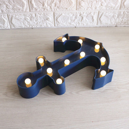Vivolux | Skandinavische moderne Boot Anker ABS Batterie LED Wand Sconce Lampe