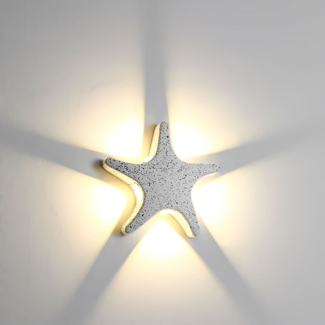 Vivolux | Zeitgenössische Einfachheit Aluminium Seestern Design LED wasserdichte Wandlaterne Lampe für Außenterrasse