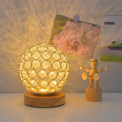 Vivolux | Modern Minimalist Runde USB wiederaufladbare LED Nachttischlampe