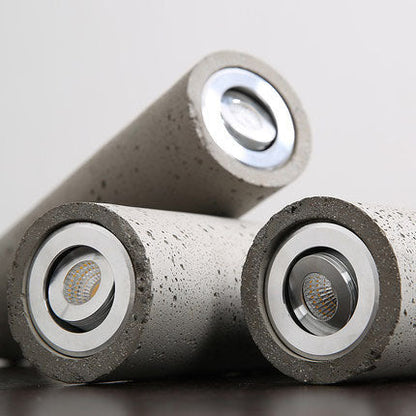 Vivolux | StoneCast Industrielle Zylinder-Pendelleuchte aus Beton | 1 Licht | Glatte oder Raue Oberfläche