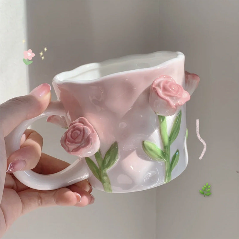 Vivolux | Frendorf 3D Floral Handbemalte Tasse