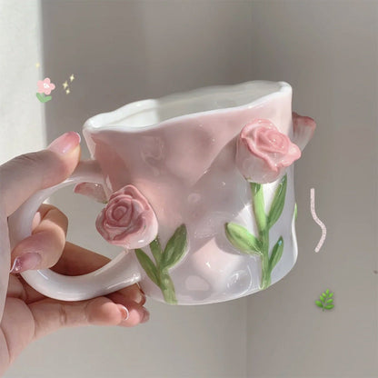 Vivolux | Frendorf 3D Floral Handbemalte Tasse