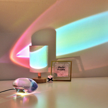 Vivolux | Kreative Kristallprojektion Engel-Augen-LED-Tischlampe