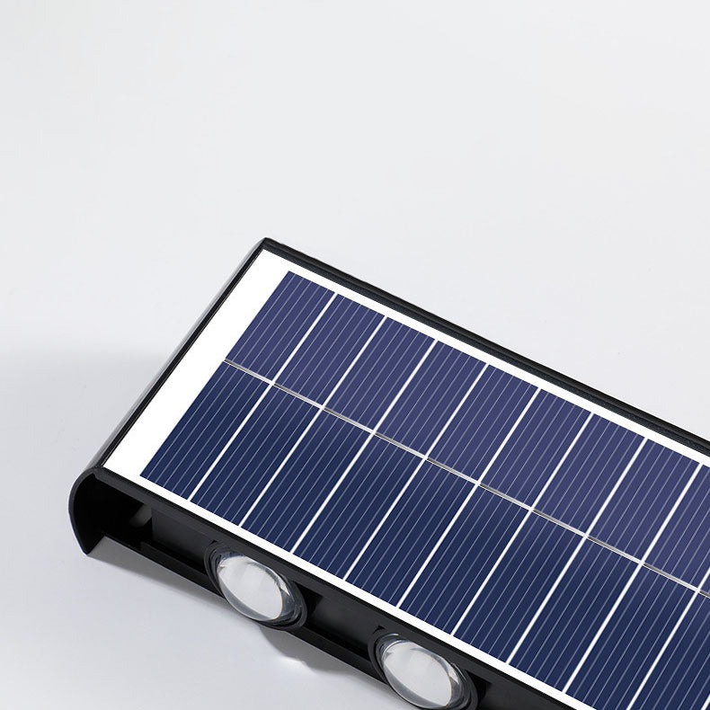 Vivolux | Moderne Einfachheit Solar Wasserfest Rechteckige ABS PMMA LED Wandleuchte Lampe Für Außenpatio