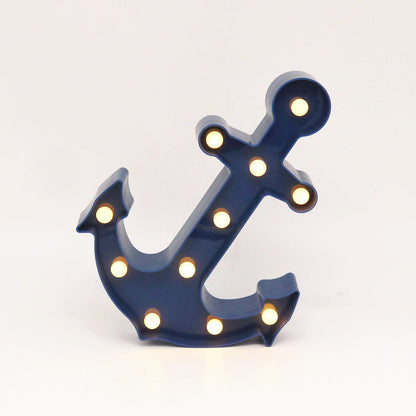 Vivolux | Skandinavische moderne Boot Anker ABS Batterie LED Wand Sconce Lampe