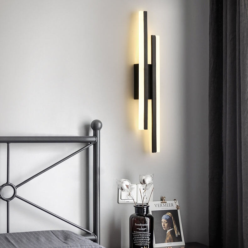 Vivolux | LuxLine Moderne LED Wandlampe | Minimalistisches Design | Eisen & Acryl | Dimmbares Licht