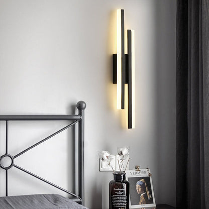 Vivolux | LuxLine Moderne LED Wandlampe | Minimalistisches Design | Eisen & Acryl | Dimmbares Licht