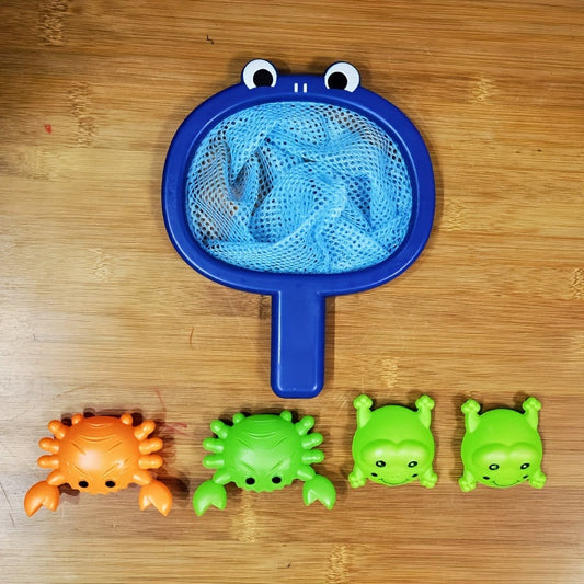 Vivolux | Badewannen Spielzeug Angelnetz Set für Kleinkinder