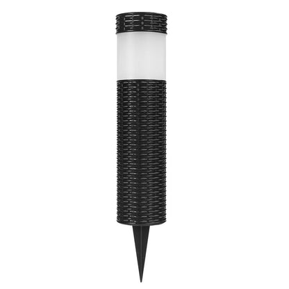 Vivolux | Outdoor Solar Rattan Zylindrisches LED Garten Rasen Boden Einbau Landschaftslicht