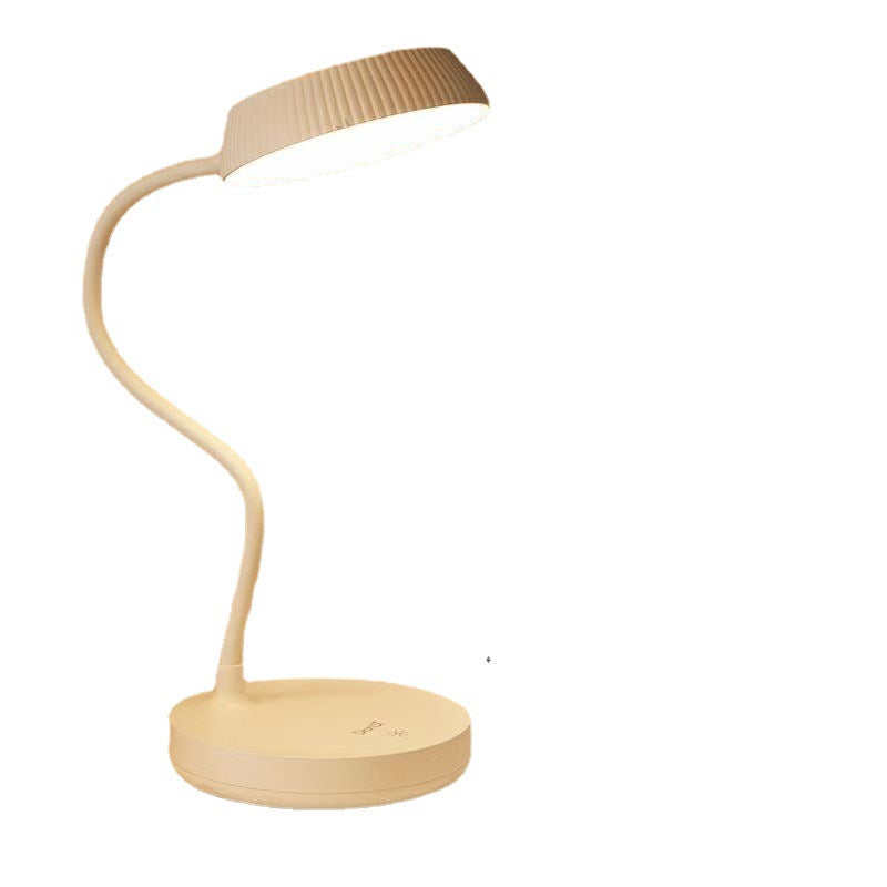 Vivolux | Nordic Minimalist Rundplatte LED Touch Augenschutz USB Schreibtischlampe