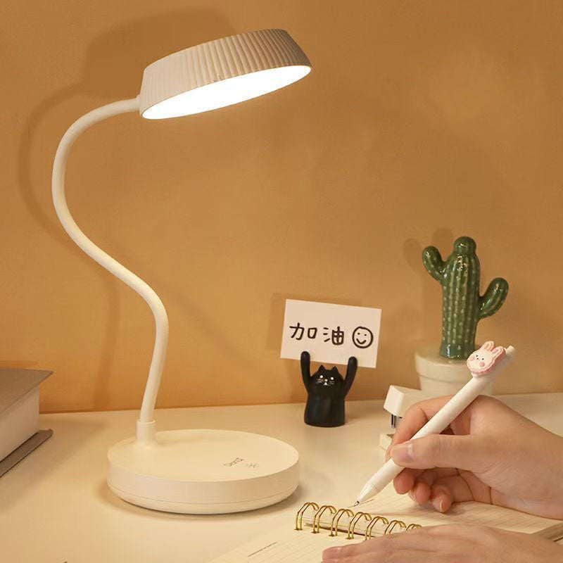 Vivolux | Nordic Minimalist Rundplatte LED Touch Augenschutz USB Schreibtischlampe