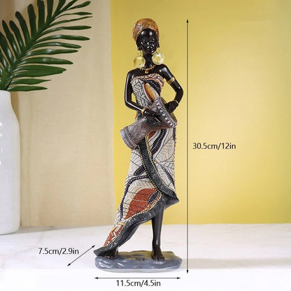 Vivolux | Afrikanische weibliche Musiker-Skulptur