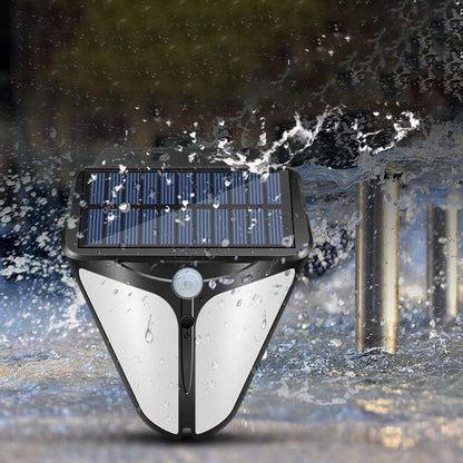Vivolux | Solar Intelligente Dreieck Außen wasserdichte Körper Sensor Patio LED Wandleuchte