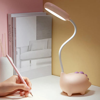 Vivolux | Wiederaufladbare LED-Schreibtischlampe mit Cartoon-Dinosaurier-Augenpflege
