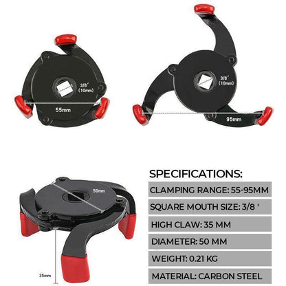 Vivolux | 3 Jaw Ölfilter-Schlüssel