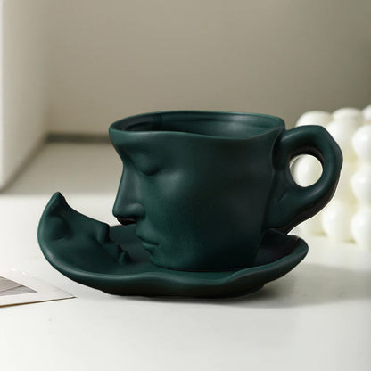 Vivolux | Kyssnades Gesicht keramische Kaffeetasse