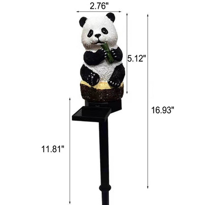 Vivolux | Solarharz Panda Outdoor wasserdichte Patioschmuckbodenstecklicht