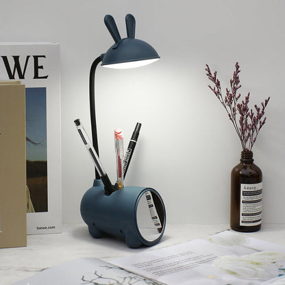 Vivolux | BunnyGlow Kreative LED Touch-Lampe mit Stifthalter | USB-Ladefunktion | Schreibtischlampe | Kinderzimmer Deko
