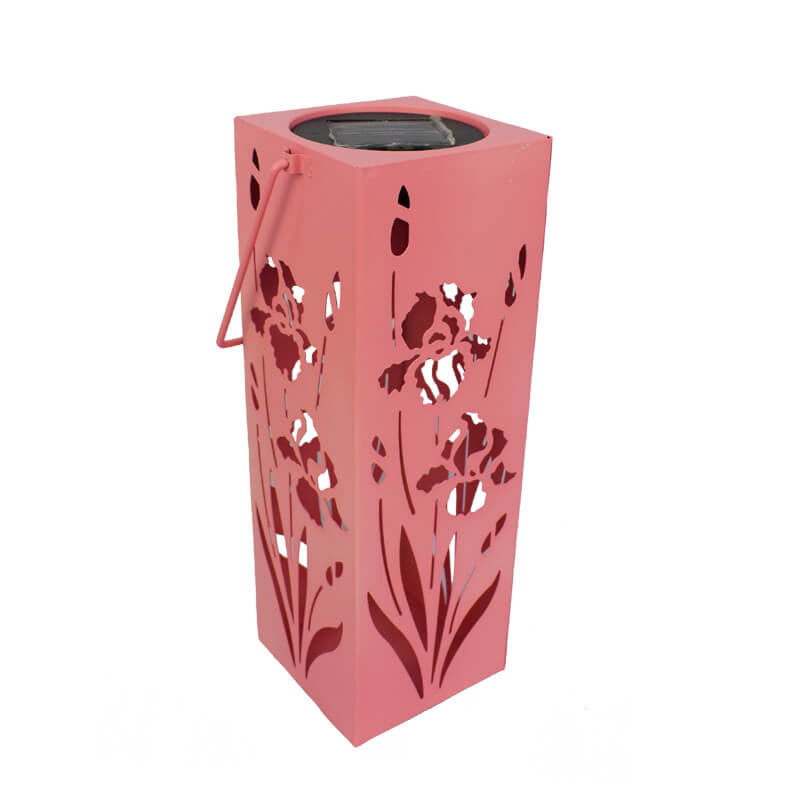 Vivolux | Solar Butterfly Rose Muster Hohle Säule LED Außen wasserdichte dekorative Lampe