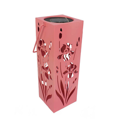 Vivolux | Solar Butterfly Rose Muster Hohle Säule LED Außen wasserdichte dekorative Lampe