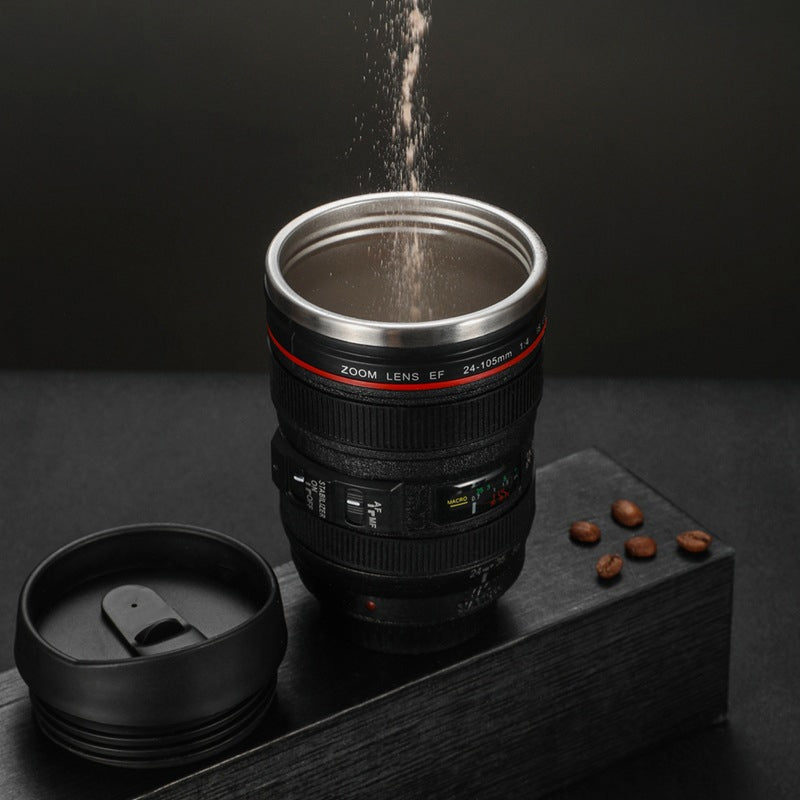 Vivolux | Kameraobjektiv Inspiriert Isolierte Tasse Kaffeetasse