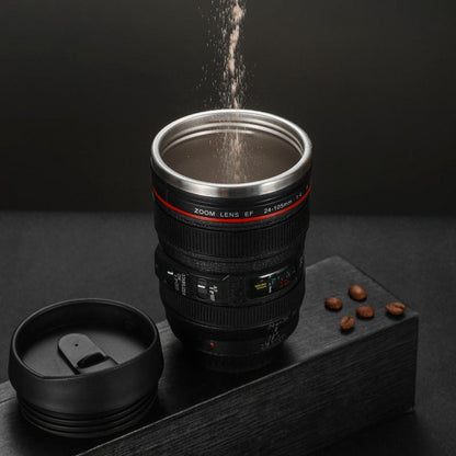 Vivolux | Kameraobjektiv Inspiriert Isolierte Tasse Kaffeetasse