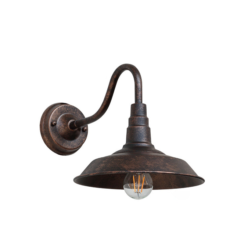 Vivolux | Noctura Classic Wandlampe | Vintage Design | Eisenrahmen mit Rundem Glasschirm | 1-Licht Esszimmerbeleuchtung