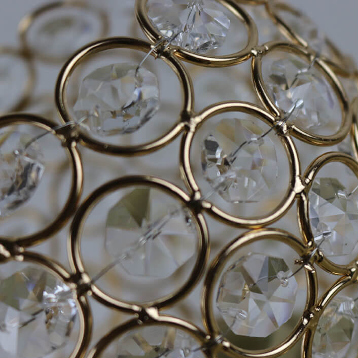 Vivolux | Europäische Luxus-Kristallball 1-Licht Kunst-Tischlampe