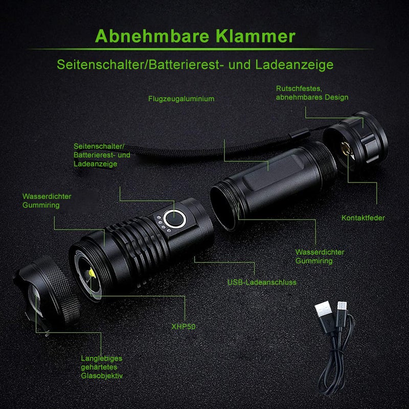 Vivolux | Wasserdichte militärische Lasertaschenlampe