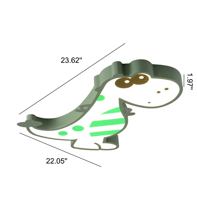 Vivolux | DinoBright LED Deckenleuchte | Kreatives Dinosaurier-Design | Kinderzimmerlampe | Warm- & Weißlicht | Dimmbar
