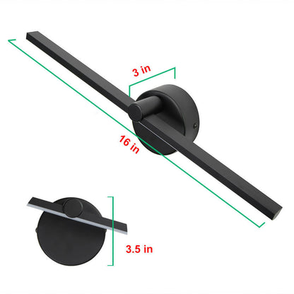 Vivolux | Nordic Minimalist Aluminium Lange Bar Schalter LED Spiegel Wandleuchte Lampe