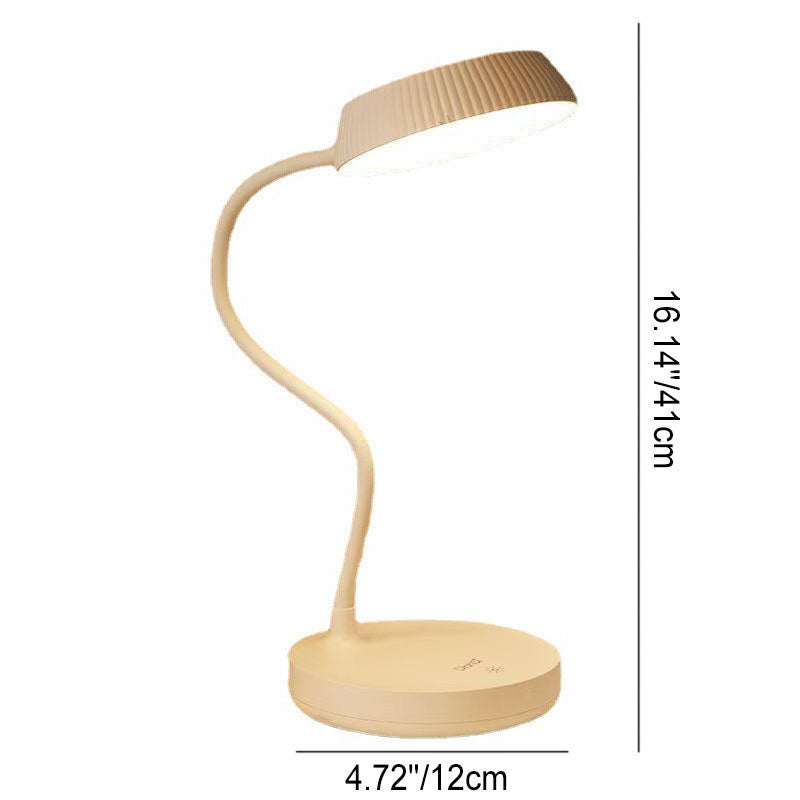 Vivolux | Nordic Minimalist Rundplatte LED Touch Augenschutz USB Schreibtischlampe
