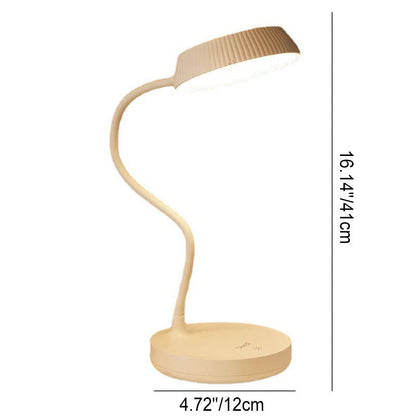 Vivolux | Nordic Minimalist Rundplatte LED Touch Augenschutz USB Schreibtischlampe
