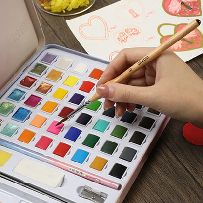 Vivolux | 11 Stück Miniatur Detail Pinsel Set mit natürlichem Holzgriff