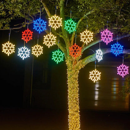 Vivolux | Wasserdichtes LED Schneeflockenlicht für festliche Winterdekoration