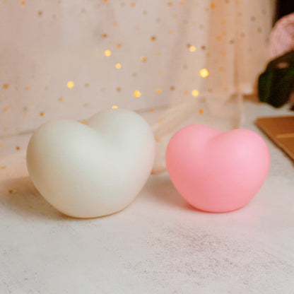 Vivolux | LuvSphere Silikon LED Nachtlicht | Herzförmiges Design | Tischlampe | Warmes Stimmungslicht | Dekorativ