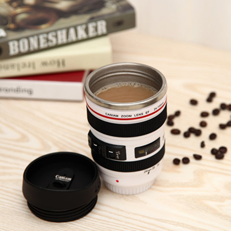 Vivolux | Kameraobjektiv Inspiriert Isolierte Tasse Kaffeetasse