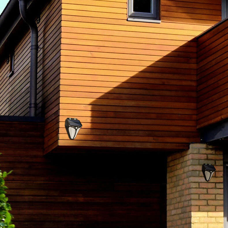 Vivolux | Solar Intelligente Dreieck Außen wasserdichte Körper Sensor Patio LED Wandleuchte