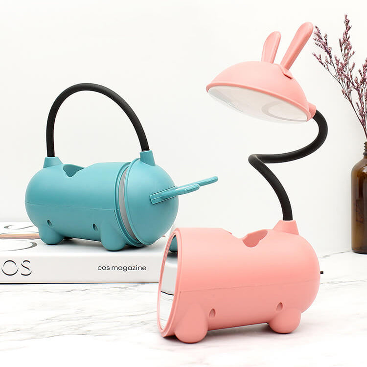 Vivolux | Cartoon Kreative Kaninchen LED Touch USB Stifthalter Schreibtischlampe