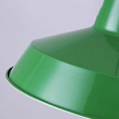 Vivolux | RetroDome Industrielle Vintage Pendelleuchte | Grünes Eisen-Kuppeldesign | Einzellicht | Rustikale Deckenbeleuchtung