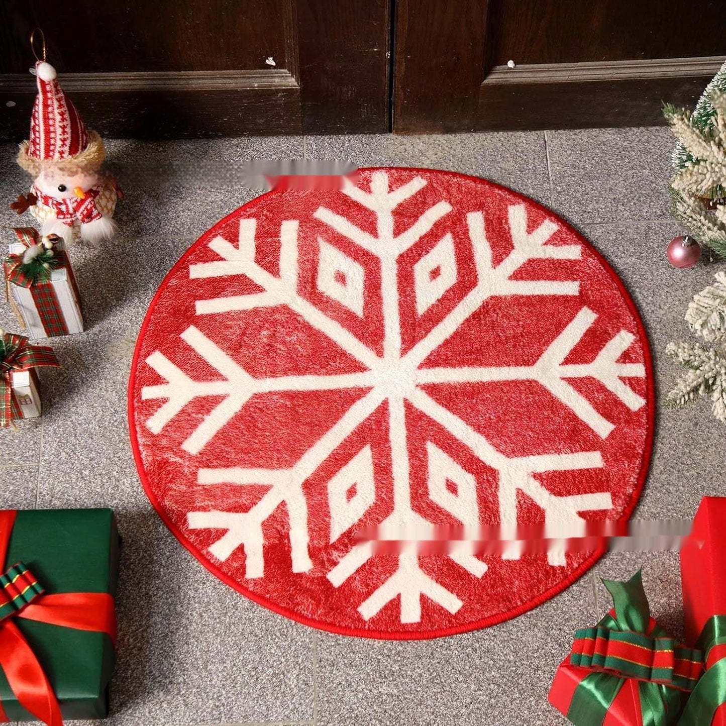 Vivolux | Weihnachts-Kaschmir-ähnlicher Teppich Pflegeleicht