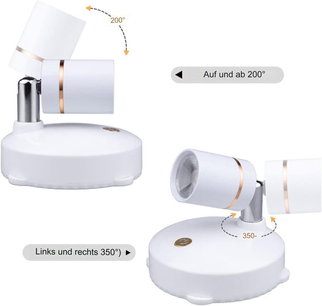 Kabelloser, wiederaufladbarer LED-Strahler und Schreibtischlampe mit Fernbedienung