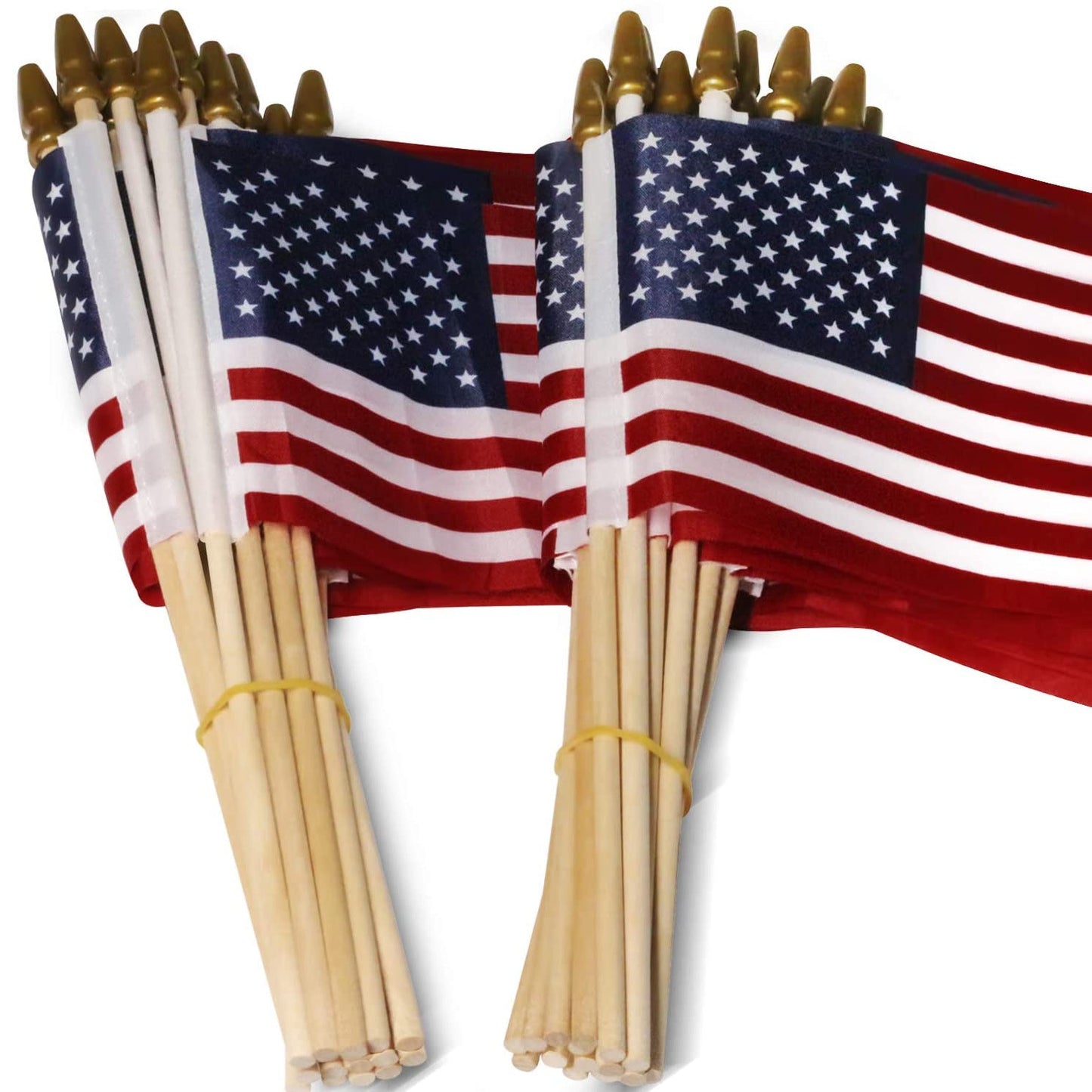 Vivolux | 100-Pack: USA 4x6 in Holzstabflagge