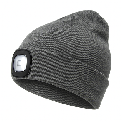 Vivolux | Beanie-Hut mit wiederaufladbarem LED-Scheinwerfer