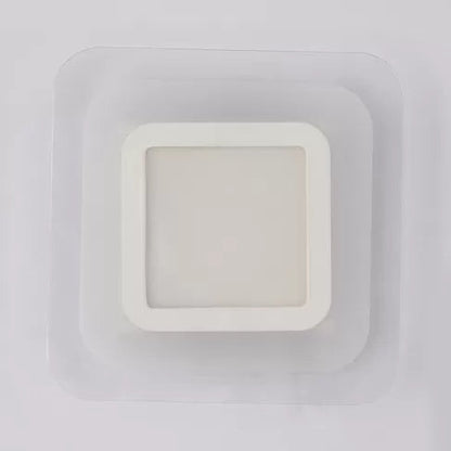 Vivolux | Weiße schlanke quadratische LED-Wandaufbau Einfacher Stil Acryl-Wandleuchte für Treppen
