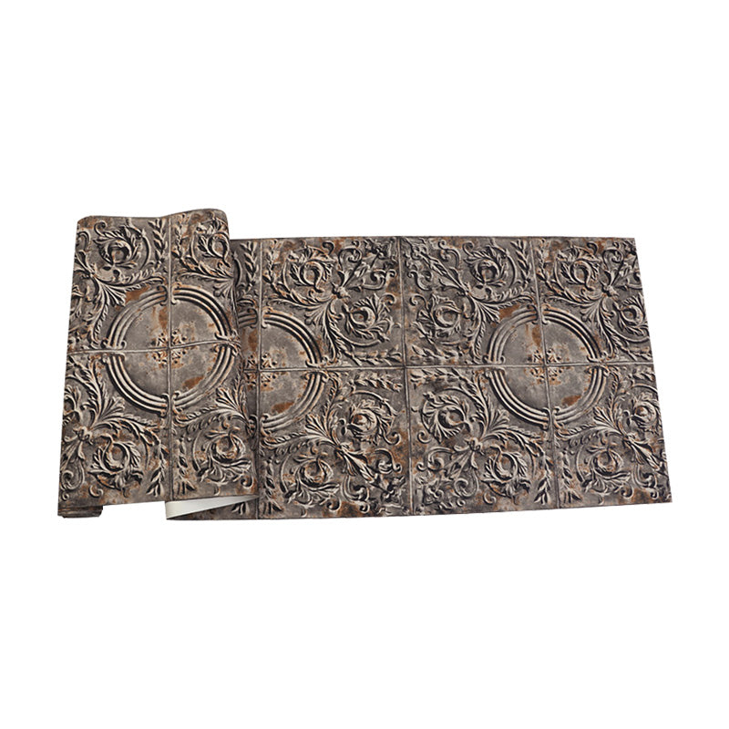 Vivolux | 3D-Druck Metallische Schnitztapete für Thema Restaurant Dekoration in neutraler Farbe, 33' x 20,5"